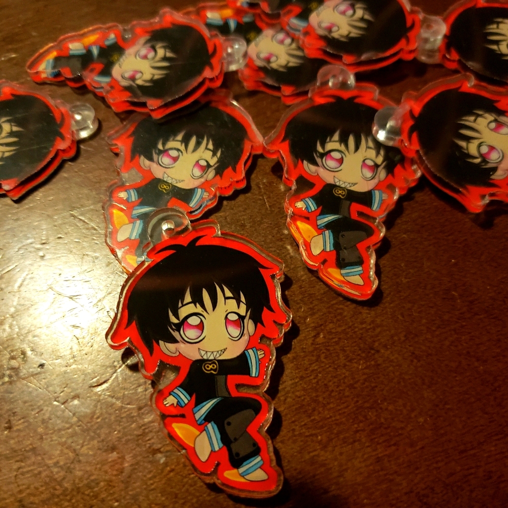 Fire Force Shinra Kusakabe Acrylic Keychain